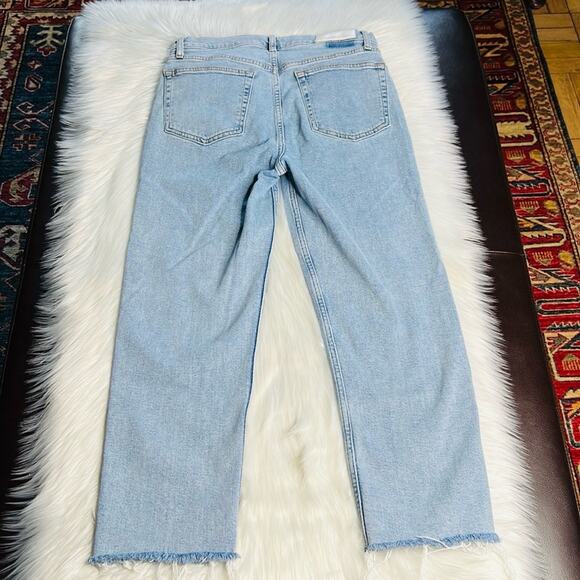 Re/Done Stove Pipe High Rise Straight Jeans - Picture 10 of 11